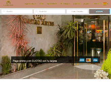 Tablet Screenshot of hotelcuatroreyes.com
